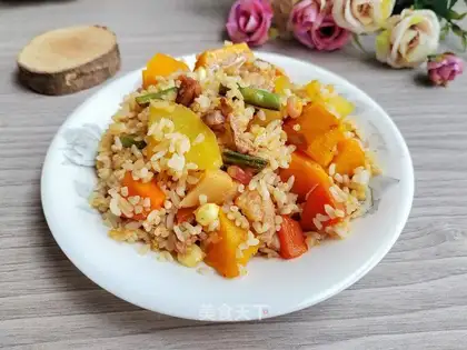 Potato pumpkin rice