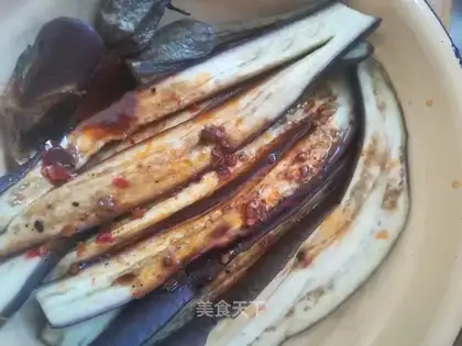 Steam eggplant