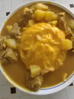curry beef omelet