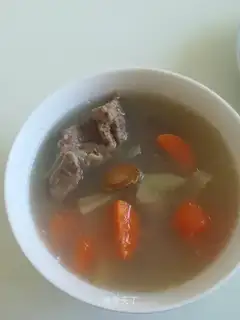 When the ginger lamb soup is made