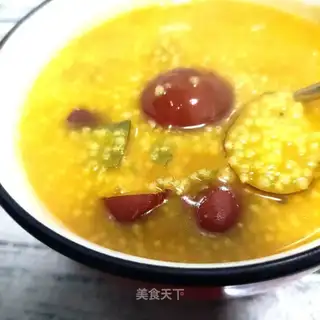 Silver chestnut pumpkin porridge