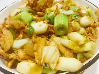 Onion fried meat