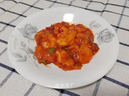 Eggplant shrimp balls