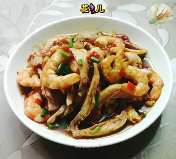 The shrimp pheasant makes the musk