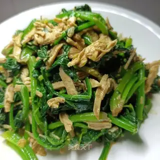 Cooking veggie spinach