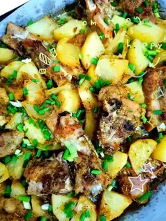 Salt pelvis potatoes