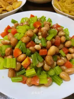 Celery peanuts