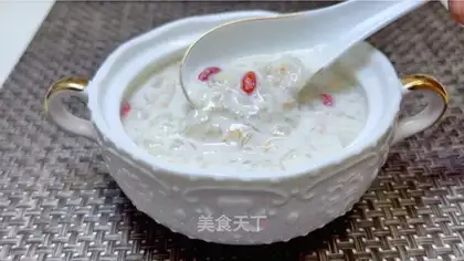 Milk, silver, oatmeal