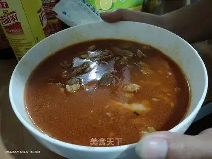 Boiled meat