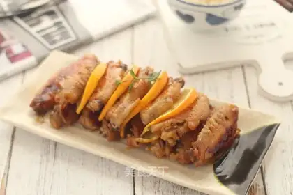 Orange chicken wings