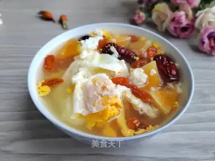 Pumpkin and egg soup