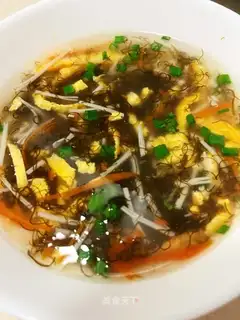 Five-colour broth soup