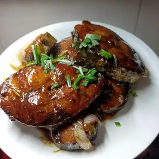 Red-burned fish
