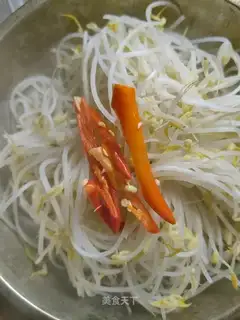 Garlic green bean sprouts