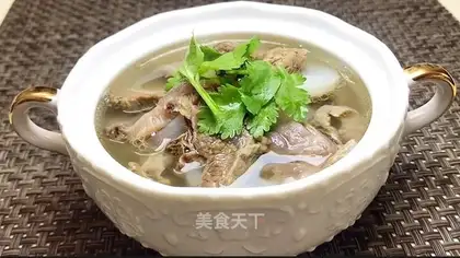 Cow and radish soup