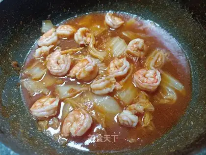 The eggplant doll, the shrimp