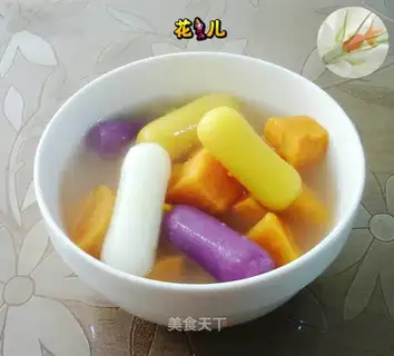 Three-coloured cheesecake