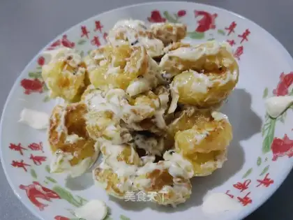 Mustard shrimp balls