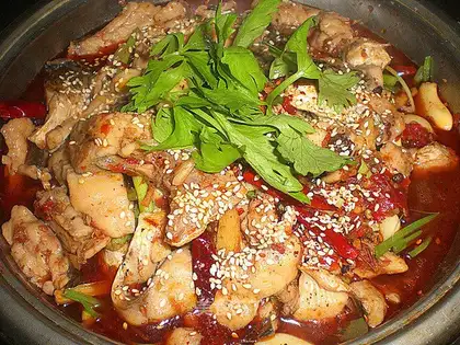 Boiled fish