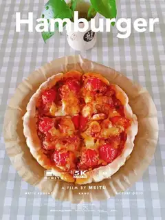 Air-fried chicken leg pizza