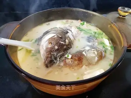 Tofu fish head soup