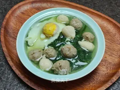 Eggball soup