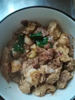 Beef onion fried chicken
