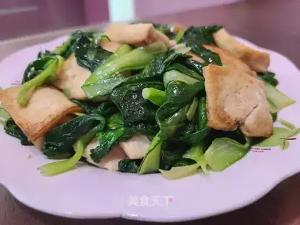 Black cabbage and tofu