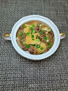 Sand and beef tofu