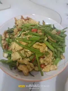 Wild celery fried eggs