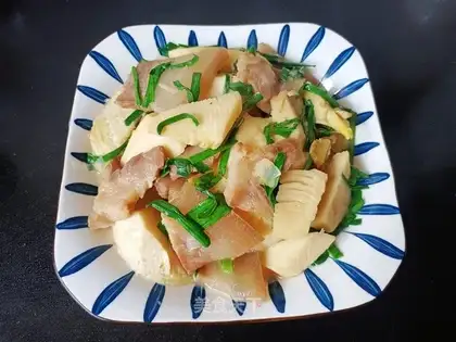The salted meat