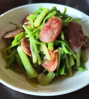 Weenie fried celery