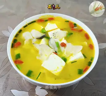 Gold soup tofu