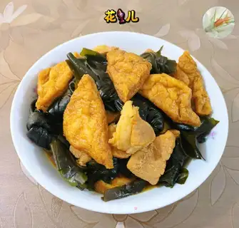 Pork seaweed oil triangle