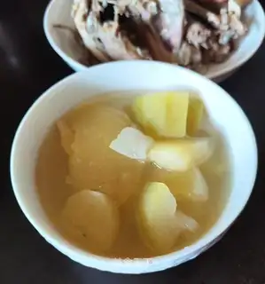 Pumpkin apple bone soup