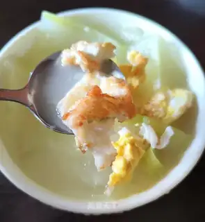 Pork egg soup