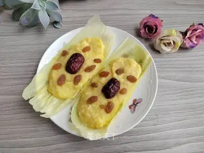Fresh corn juice rice cake