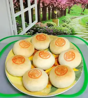 Homemade red bean sandcakes