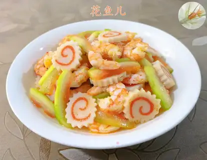 Shrimp board and watermelon peel