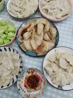cucumber pork dumplings