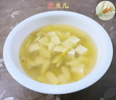 Squeeze the tofu soup