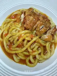 Tomato curry chickens and twilight noodles