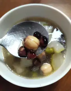 Lotus corn melon soup