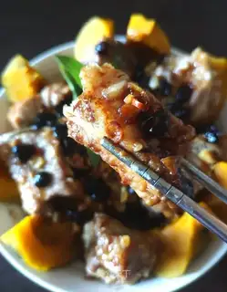 Pumpkin evaporated ribs