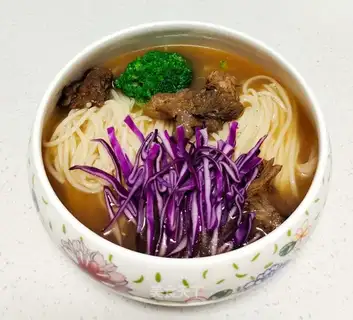 Breakfast beef noodles