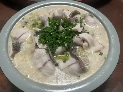 A white fish