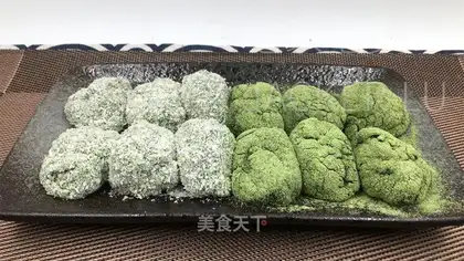 Tea and coconut-coated potatoes