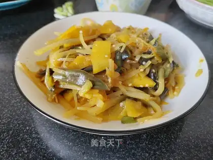 Potato cheese and mangoes