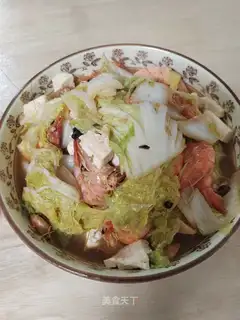 Bean-cooked shrimp