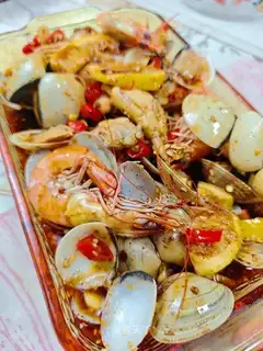 A little seafood